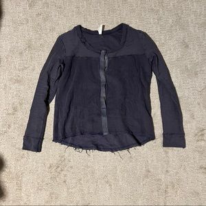 Navy RVCA Long Sleeve Shirt, Size Small